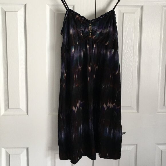 Chic and effortless, this dark tie-dye sundress Size 9 - Picture 1 of 6